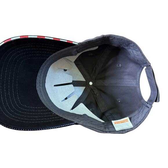 Schneider Ball Cap Mens Black Gray Orange Logo Adjustable Hat USA Trim OSFM - Picture 5 of 8